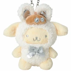 Japan Original Pompompurin Plush Mascot Bag Charm (Snow Bunny Series)
