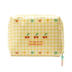 Japan Original Pompompurin Zipper Pouch (Floral Houndstooth Series)