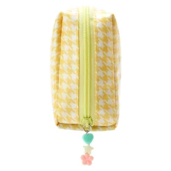 Japan Original Pompompurin Zipper Pouch (Floral Houndstooth Series)
