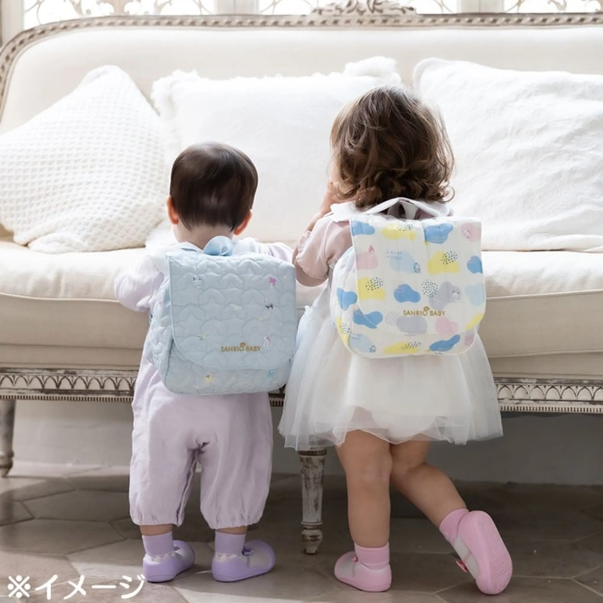 Japan Original Sanrio Baby Organic Cotton Baby Backpack (Colorful Clouds)