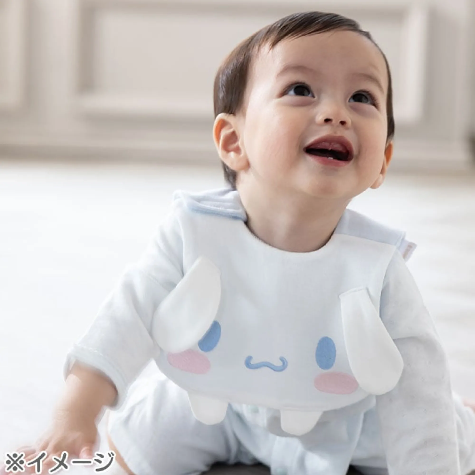Kids Japan Original Sanrio Baby Organic Cotton Cinnamoroll Face Bib