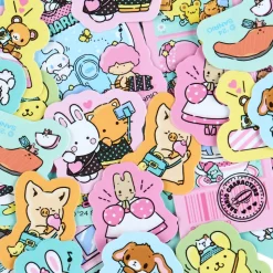 Japan Original Sanrio Character 24-pc Mini Sticker Pack (Day at the Funfair Series)