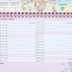 Japan Original Sanrio Characters 2025 Desk Calendar