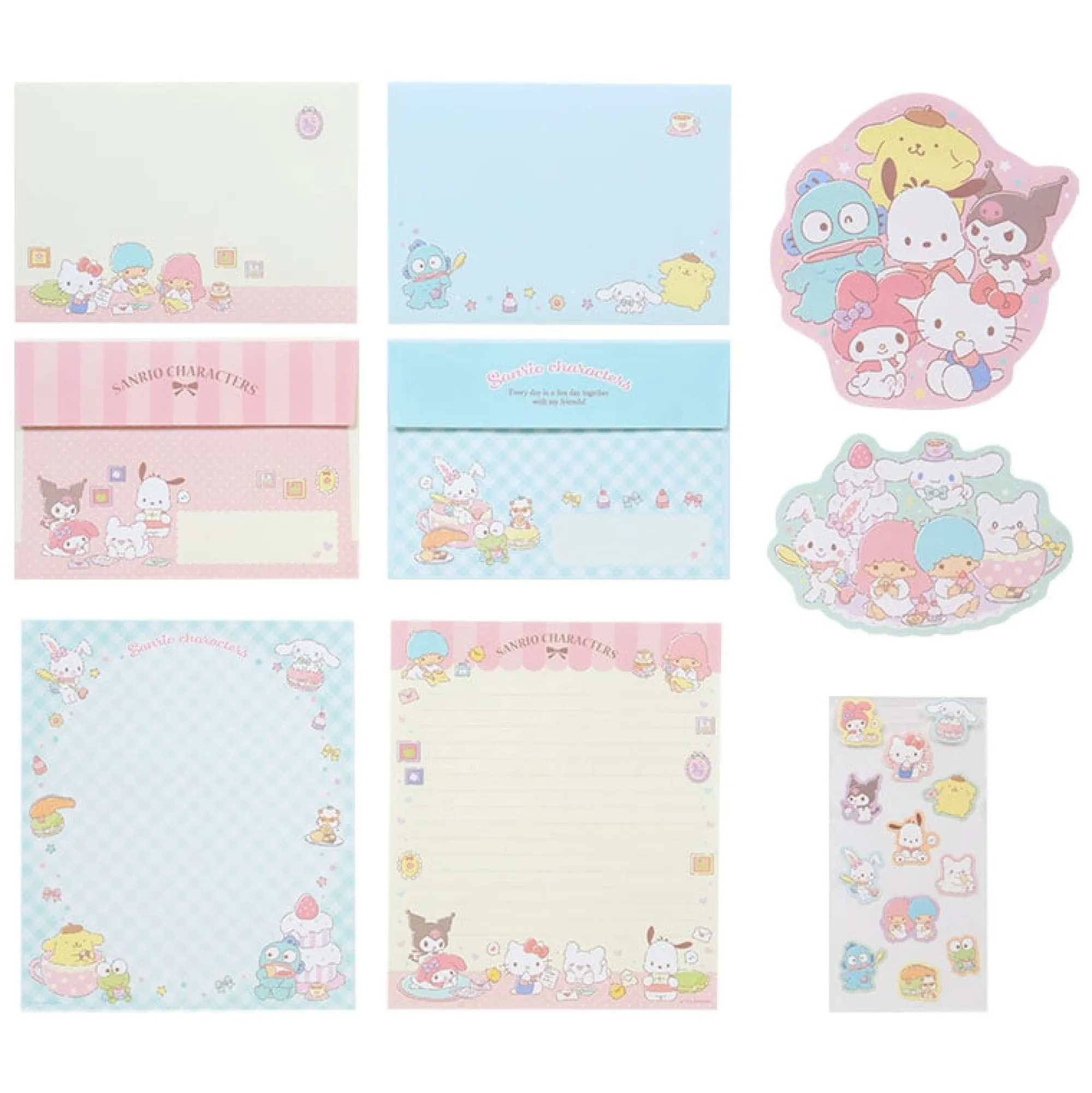 Japan Original Sanrio Characters Classic Letter Set
