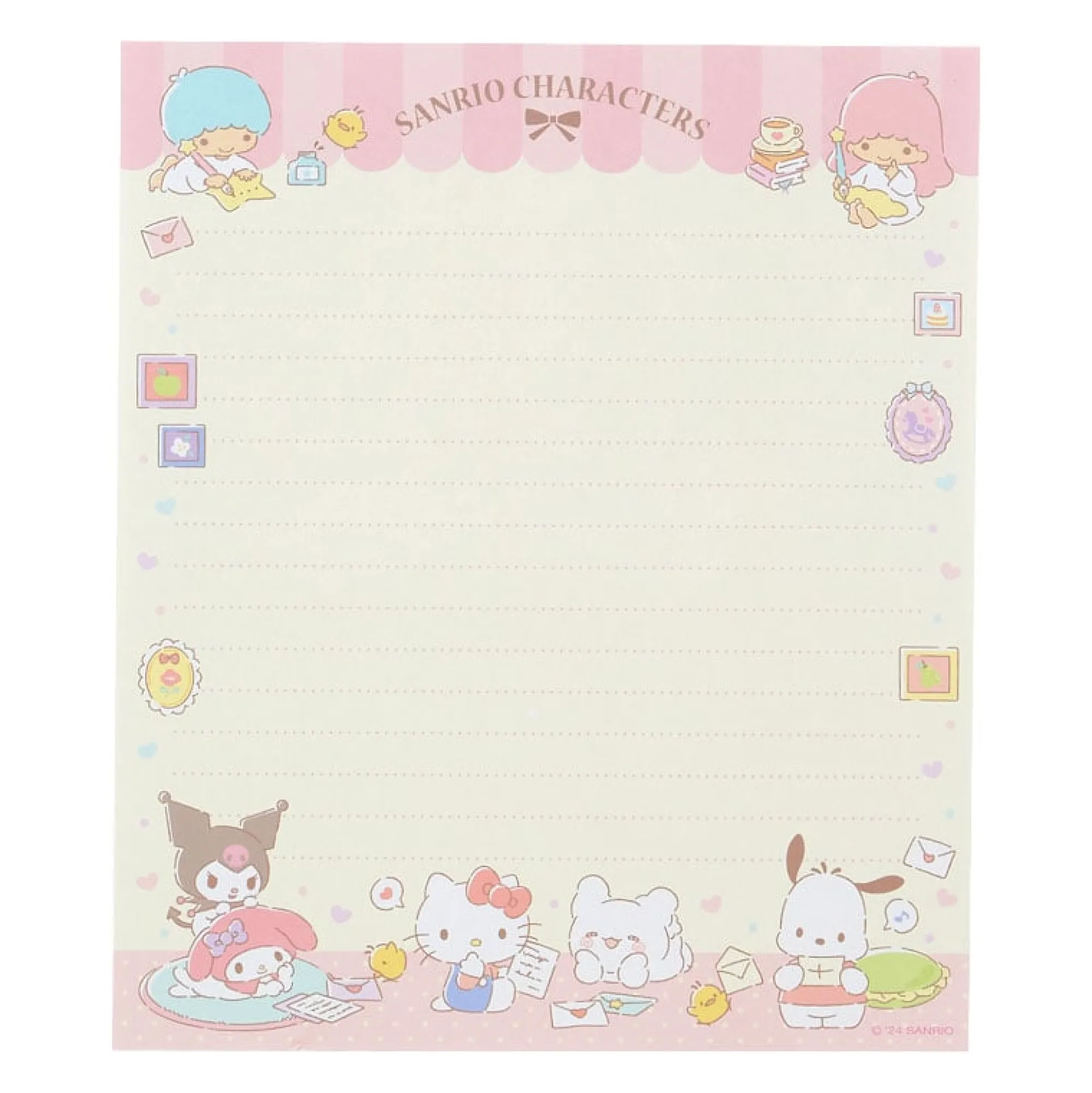Japan Original Sanrio Characters Classic Letter Set