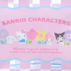 Japan Original Sanrio Characters Clear Zipper Pouch (Pastel Check Series)