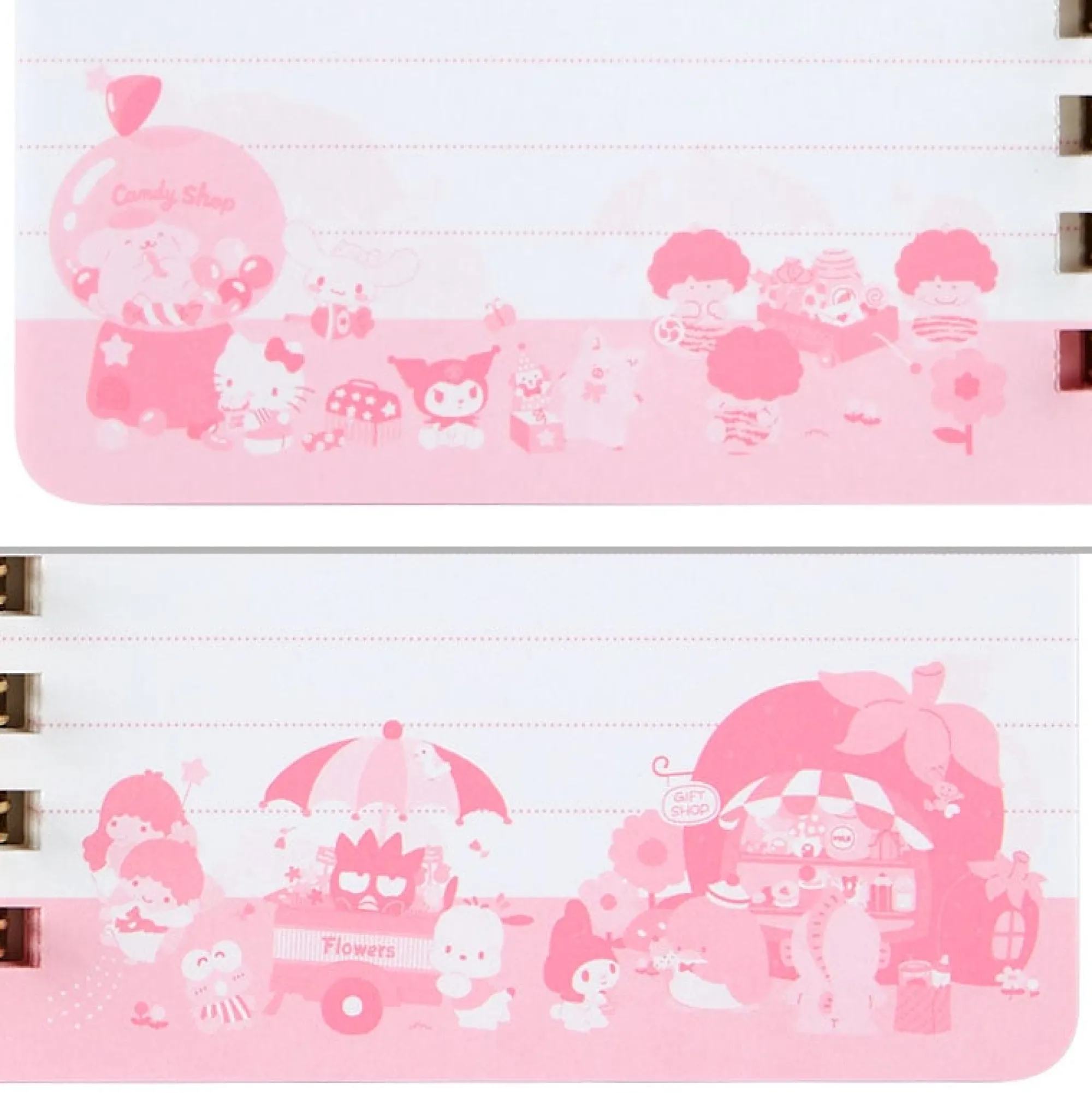 Japan Original Sanrio Characters Compact Ruled Notebook