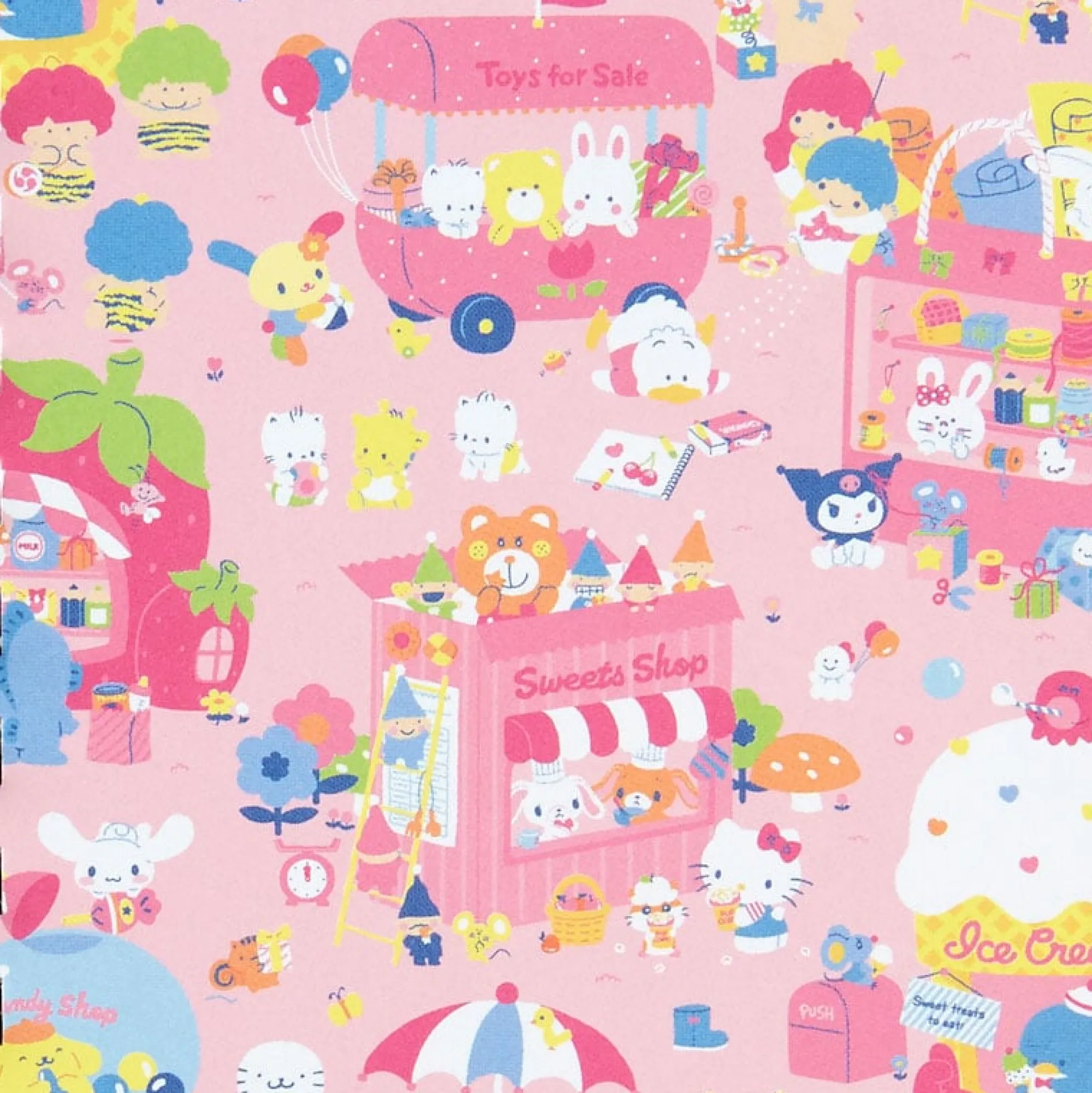 Japan Original Sanrio Characters Compact Ruled Notebook