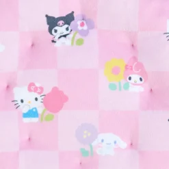 Japan Original Sanrio Characters Daisy Throw Pillow (Pastel Check Series)