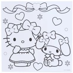 Kids Japan Original Sanrio Characters Mini Coloring & Sticker Set