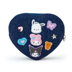 Japan Original Sanrio Characters Mini Zipper Pouch (Denim Patch Series)