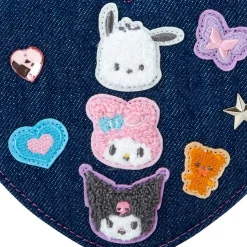 Japan Original Sanrio Characters Mini Zipper Pouch (Denim Patch Series)