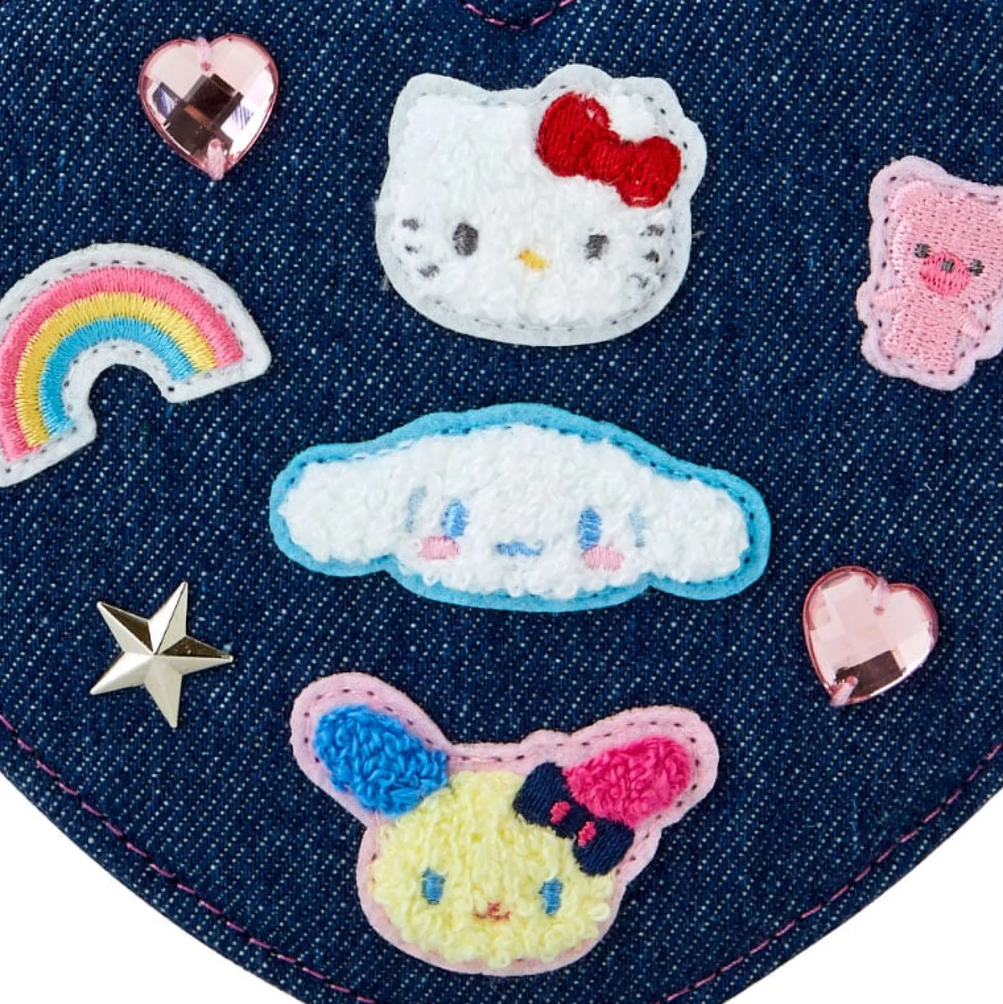 Japan Original Sanrio Characters Mini Zipper Pouch (Denim Patch Series)