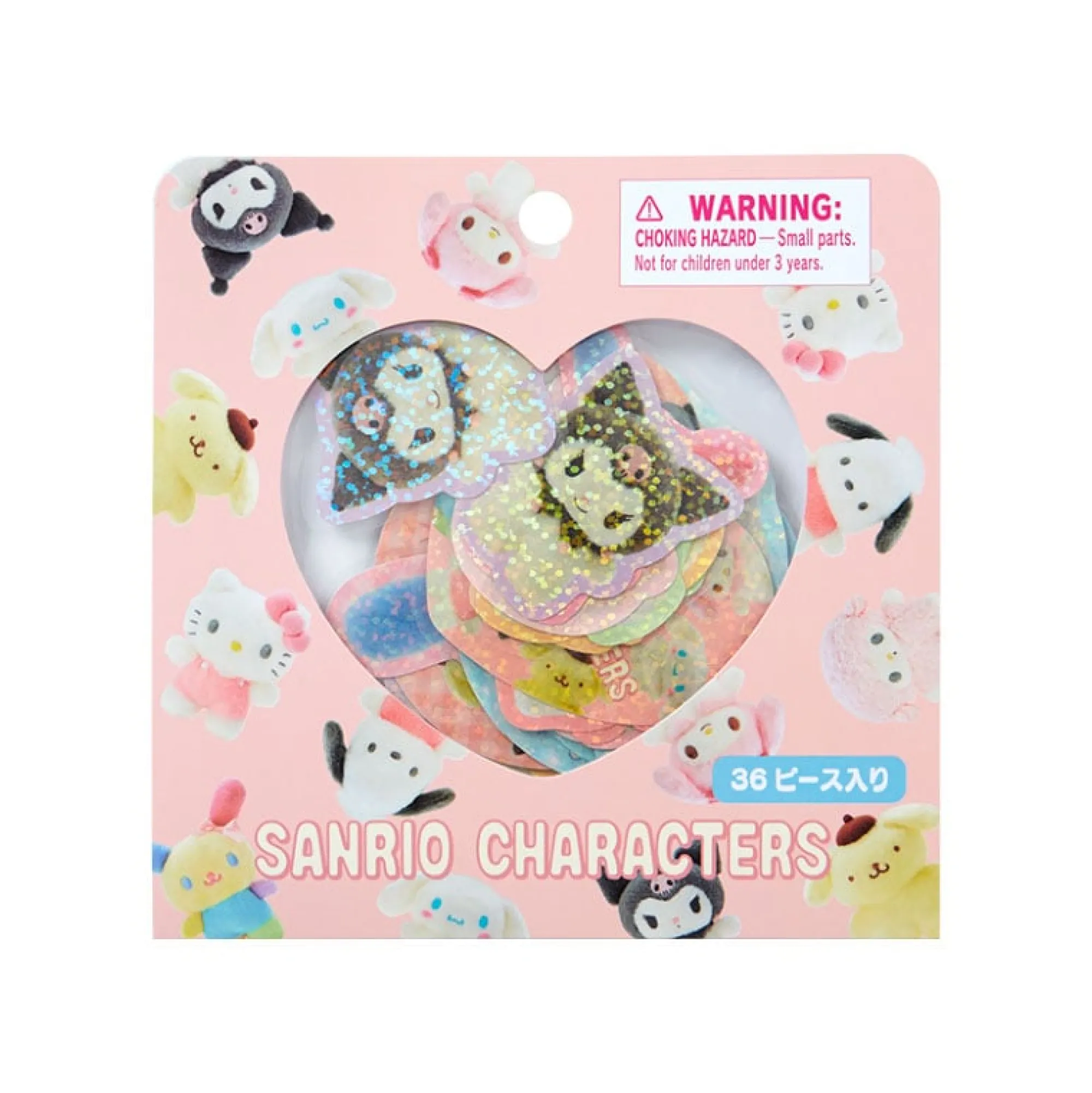Japan Original Sanrio Characters 36-pc Mini Sticker Pack (Pitatto Friends Series)