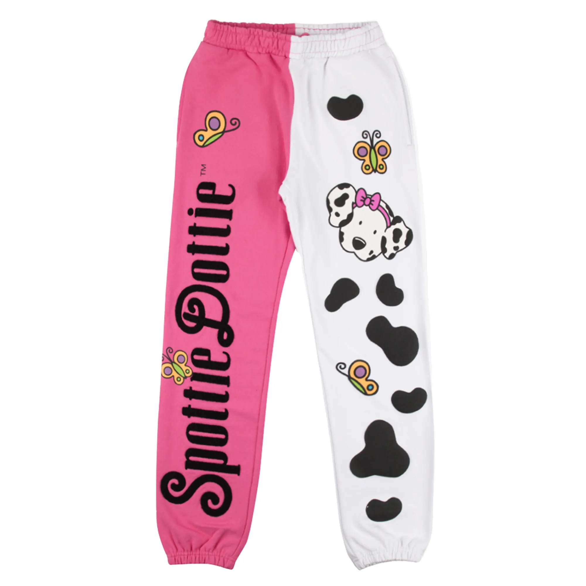 BIOWORLD Spottie Dottie x Dumbgood Puff Print Sweatpants