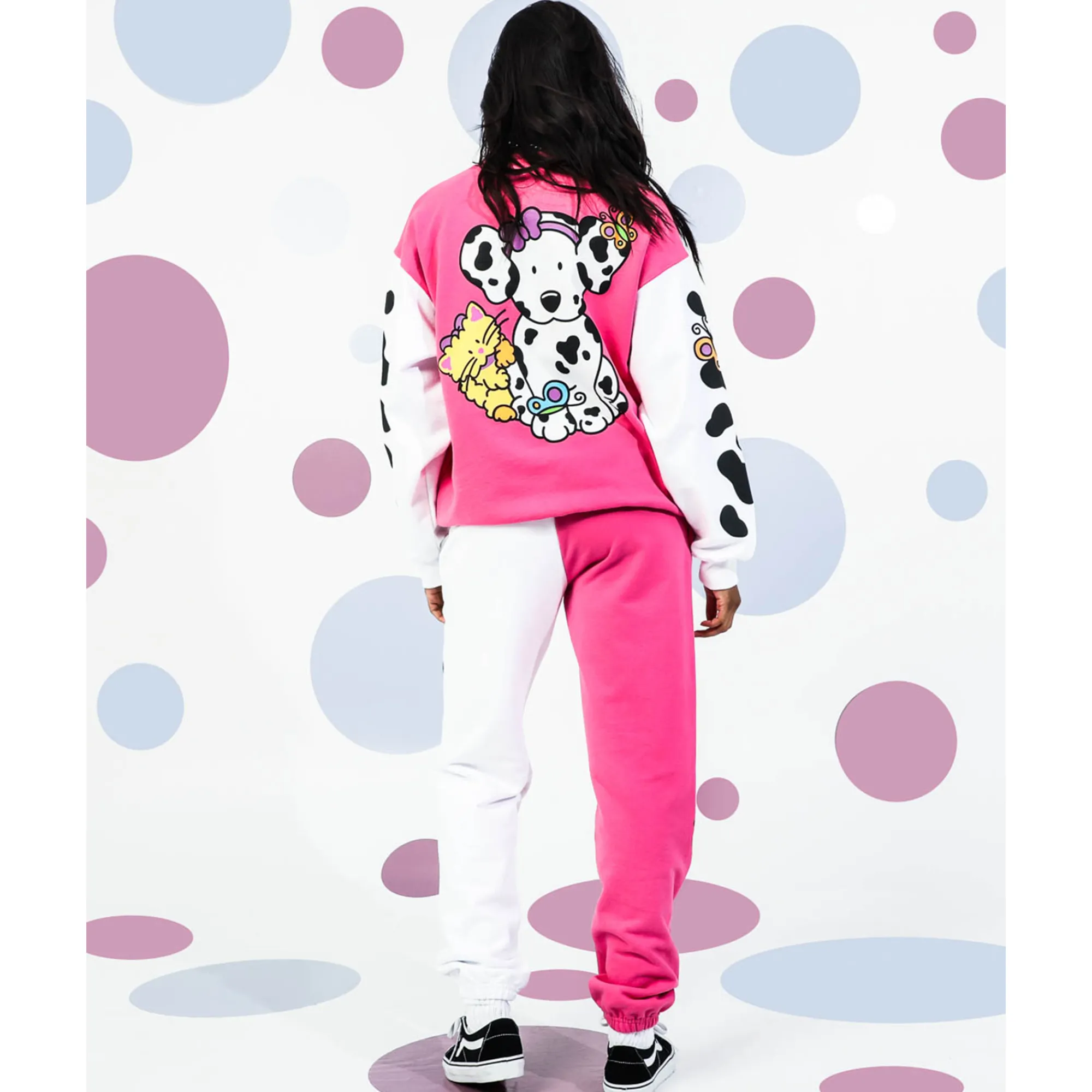 BIOWORLD Spottie Dottie x Dumbgood Puff Print Sweatpants