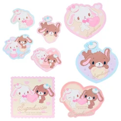 Japan Original Sugarbunnies 16-pc Sticker Pack (Heisei Fluffy Heart Series)