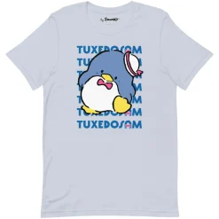 Printful Tuxedosam Watashi Wa T-Shirt (Light Blue)
