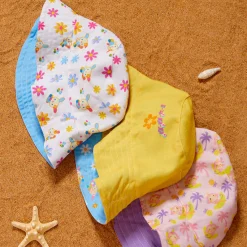 Printful U*SA*HA*NA Daisy Patchwork Reversible Bucket Hat